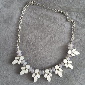 Beautiful Grey Soft Statement Necklace
